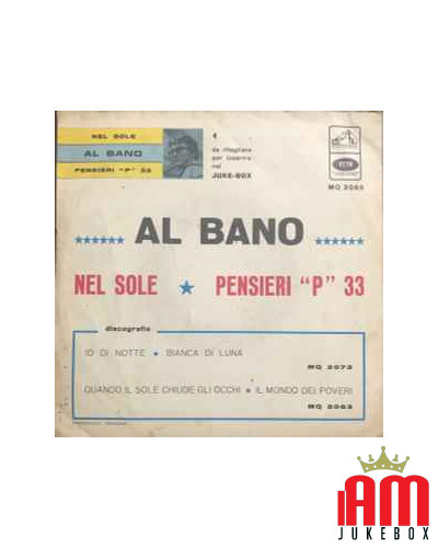 Nel Sole Pensieri "P" 33 [Al Bano Carrisi] - Vinyl 7", 45 RPM [product.brand] 1 - Shop I'm Jukebox 