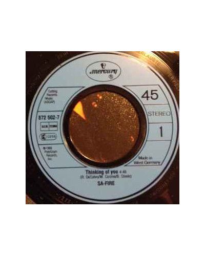 Thinking Of You [Safire] - Vinyl 7", 45 RPM, Single [product.brand] 1 - Shop I'm Jukebox 