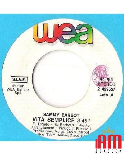 Simple Life [Sammy Barbot] – Vinyl 7", 45 RPM [product.brand] 1 - Shop I'm Jukebox 