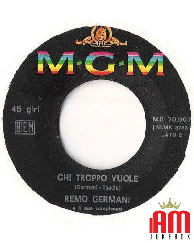 ...E Allora Dai! [Remo Germani] - Vinyl 7", 45 RPM [product.brand] 1 - Shop I'm Jukebox 