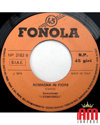 La Canta Romagna In Fiore [I Romagnoli] – Vinyl 7", 45 RPM [product.brand] 1 - Shop I'm Jukebox