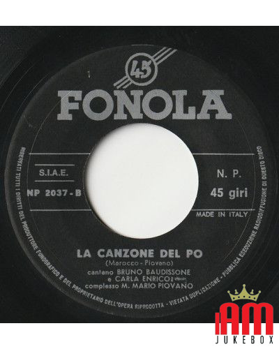 La Pinotta La Canzone Del Po [Bruno Baudissone,...] - Vinyl 7", 45 RPM [product.brand] 1 - Shop I'm Jukebox 