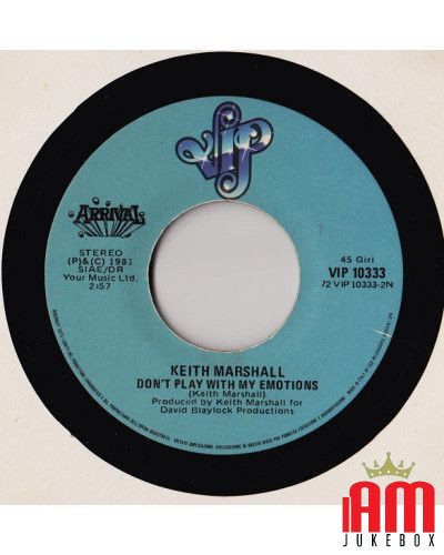 Only Crying [Keith Marshall] - Vinyl 7", 45 RPM, Stereo [product.brand] 1 - Shop I'm Jukebox 