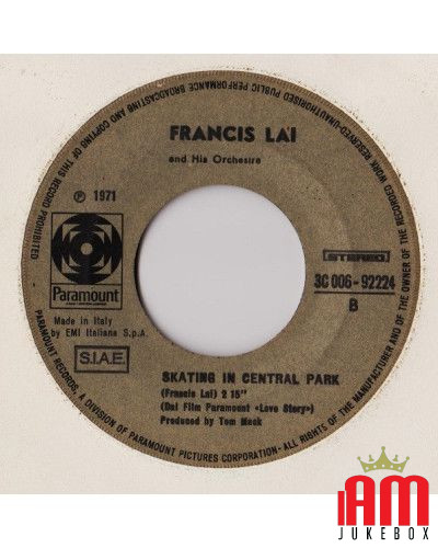 Colonna Sonora Originale Love Story [Francis Lai] - Vinyl 7", 45 RPM, Single, Stereo