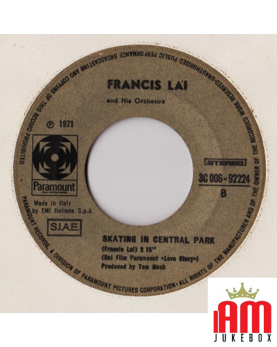 Colonna Sonora Originale Love Story [Francis Lai] - Vinyl 7", 45 RPM, Single, Stereo [product.brand] 1 - Shop I'm Jukebox 