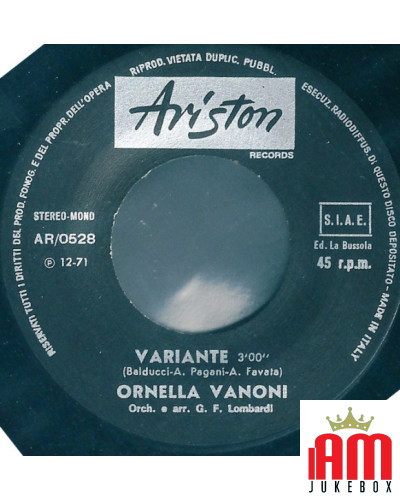 Die Zeit, verrückt zu werden [Ornella Vanoni] - Vinyl 7, 45 RPM [product.brand] 1 - Shop I'm Jukebox 