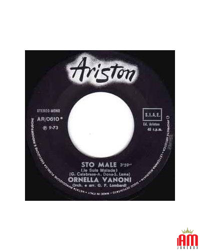 Sto Male [Ornella Vanoni] - Vinyl 7", 45 RPM