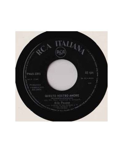 Tonight With You [Rita Pavone] - Vinyl 7", 45 RPM, Mono