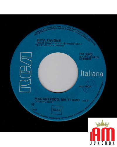 Amici Mai Magari Poco, Ma Ti Amo [Rita Pavone] - Vinyl 7", 45 RPM [product.brand] 1 - Shop I'm Jukebox 