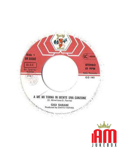 A Me Mi Torna In Mente Una Canzone [Gigi Sabani] - Vinyl 7", 45 RPM [product.brand] 1 - Shop I'm Jukebox 