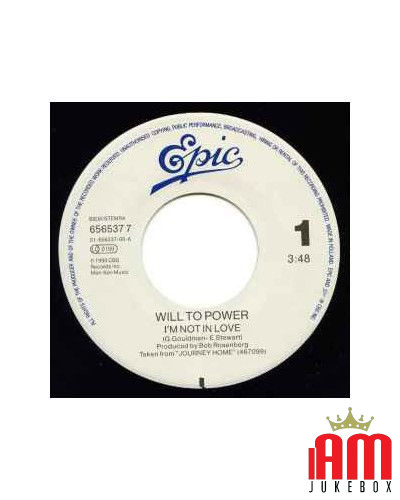 I'm Not In Love [Will To Power] – Vinyl 7", 45 RPM, Single, Stereo [product.brand] 1 - Shop I'm Jukebox 