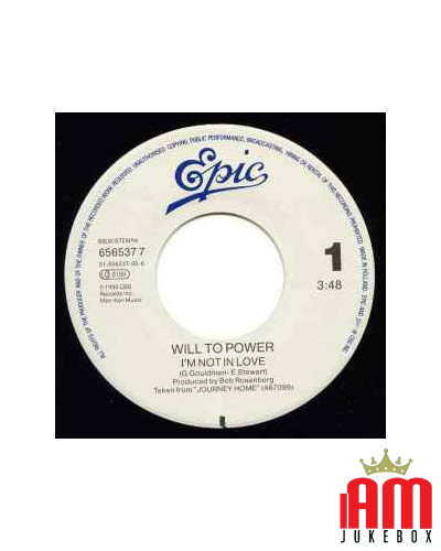 I'm Not In Love [Will To Power] - Vinyl 7", 45 RPM, Single, Stereo [product.brand] 1 - Shop I'm Jukebox 