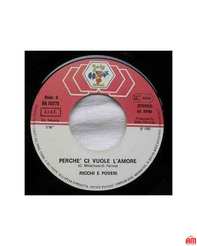 Piccolo Amore [Ricchi E Poveri] - Vinyl 7", 45 RPM, Stereo [product.brand] 1 - Shop I'm Jukebox 