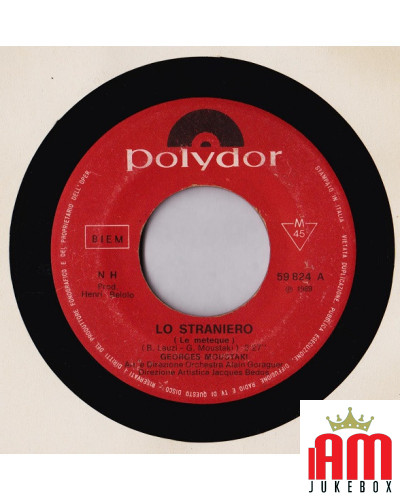 Der Fremde [Georges Moustaki] - Vinyl 7, 45 RPM, Mono [product.brand] 1 - Shop I'm Jukebox 