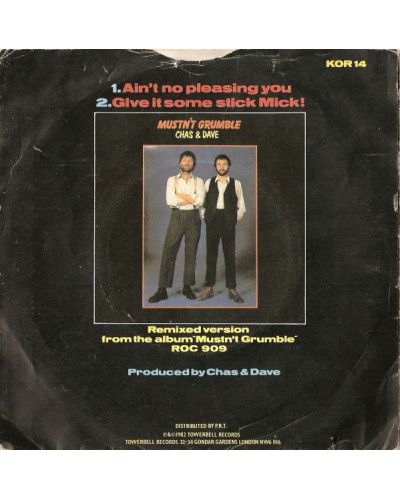 Ain't No Pleasing You [Chas And Dave] - Vinyl 7", 45 RPM, Single [product.brand] 1 - Shop I'm Jukebox 