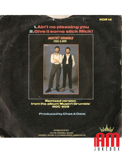 Je ne te plais pas [Chas And Dave] - Vinyl 7", 45 RPM, Single [product.brand] 1 - Shop I'm Jukebox 