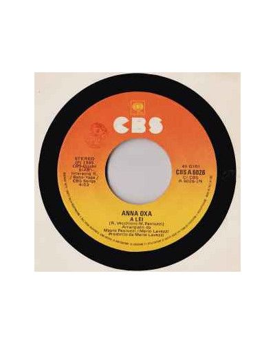 To Her [Anna Oxa] - Vinyl 7", 45 RPM, Single