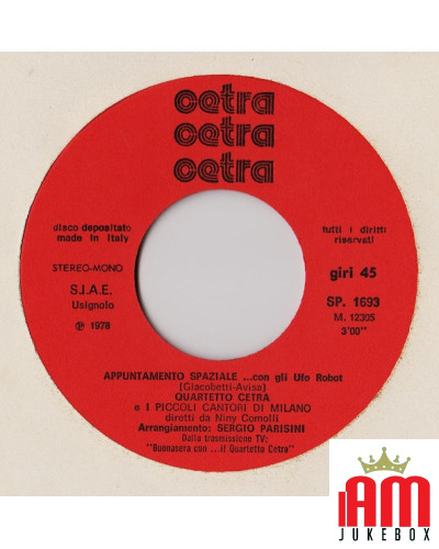 Pierino Ha La Febbre...Il Sabato Sera [Quartetto Cetra] - Vinyl 7", 45 RPM [product.brand] 1 - Shop I'm Jukebox 