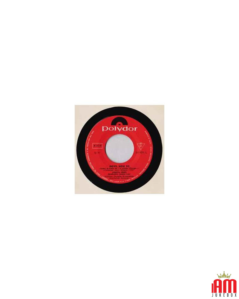 Dove, Non So [Orietta Berti] - Vinyl 7", 45 RPM, Mono [product.brand] 1 - Shop I'm Jukebox