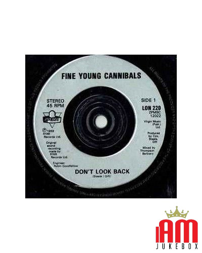 Don't Look Back [Fine Young Cannibals] - Vinyl 7", 45 RPM, Single