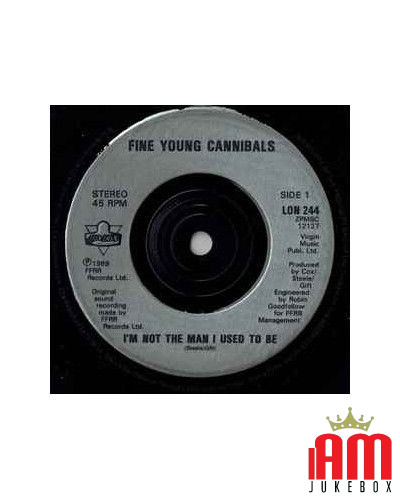 I'm Not The Man I Used To Be [Fine Young Cannibals] - Vinyl 7", 45 RPM, Single, Stereo [product.brand] 1 - Shop I'm Jukebox 