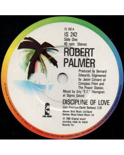 Discipline Of Love [Robert Palmer] - Vinyle 7", Single, 45 tours [product.brand] 1 - Shop I'm Jukebox 