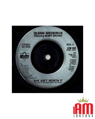 She Ain't Worth It [Glenn Medeiros,...] – Vinyl 7", 45 RPM, Single, Stereo [product.brand] 1 - Shop I'm Jukebox 