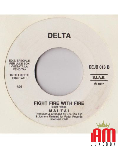 Kalisha Kalima Fight Fire With Fire [Patrick Hernandez,...] – Vinyl 7", 45 RPM, Jukebox [product.brand] 1 - Shop I'm Jukebox 