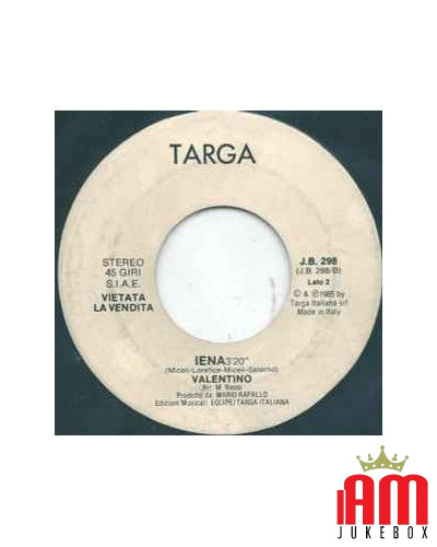 Que se passe-t-il dans la ville Iena [Vasco Rossi,...] - Vinyl 7", 45 RPM, Jukebox [product.brand] 1 - Shop I'm Jukebox 