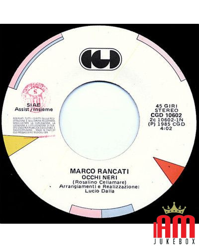 Occhi Neri [Mark Rancati] - Vinyl 7", 45 RPM, Stereo [product.brand] 1 - Shop I'm Jukebox 