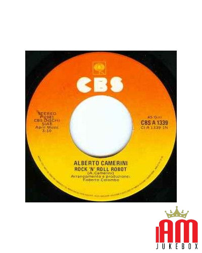 Rock 'N' Roll Robot [Alberto Camerini] - Vinyl 7", 45 RPM [product.brand] 1 - Shop I'm Jukebox