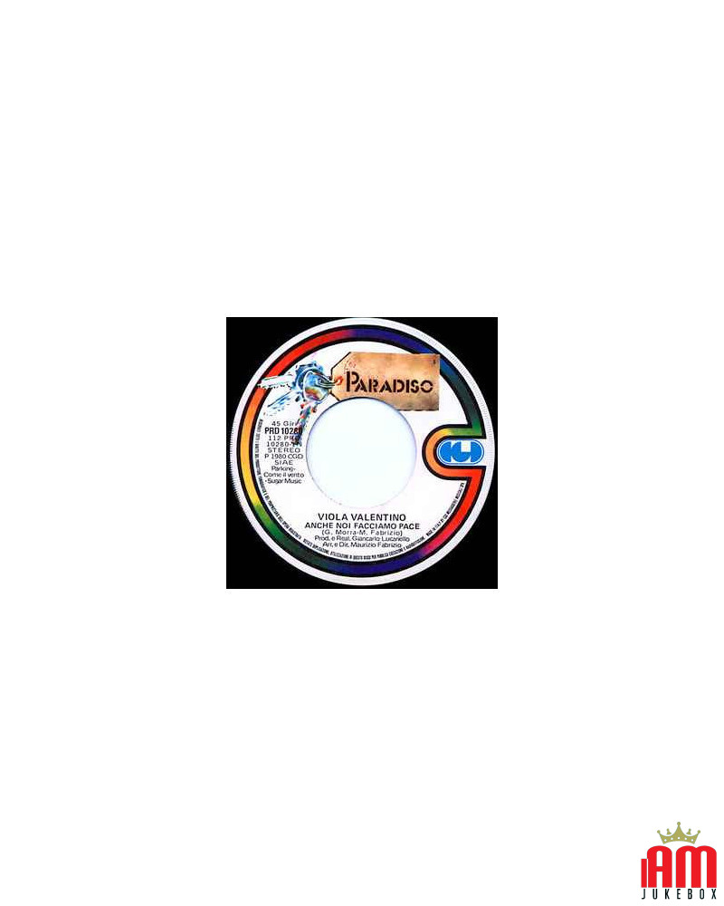 Anche Noi Facciamo Pace [Viola Valentino] - Vinyl 7", 45 RPM [product.brand] 1 - Shop I'm Jukebox 