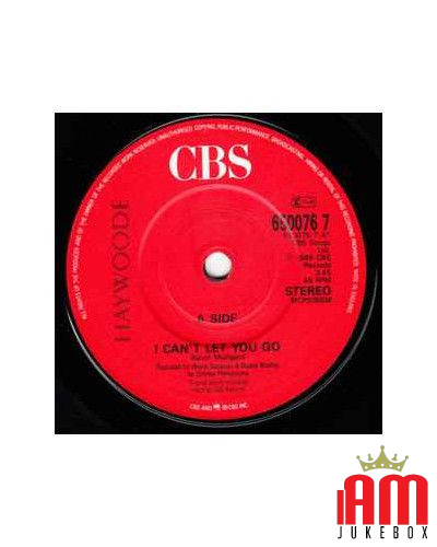 I Can't Let You Go [Haywoode] - Vinyl 7", 45 RPM, Single, Stereo [product.brand] 1 - Shop I'm Jukebox 