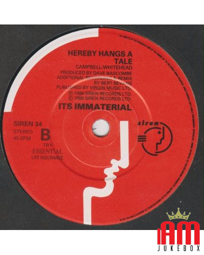 Space [It's Immaterial] - Vinyle 7", 45 tours, Single, Stéréo [product.brand] 1 - Shop I'm Jukebox 