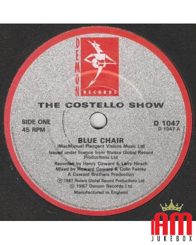 Blue Chair [Elvis Costello] - Vinyl 7", Single, 45 RPM [product.brand] 1 - Shop I'm Jukebox