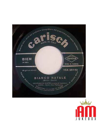 Bianco Natale Jingle Bells [Peppino Di Capri E I Suoi Rockers] - Vinyl 7", 45 RPM [product.brand] 1 - Shop I'm Jukebox 