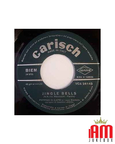 Bianco Natale Jingle Bells [Peppino Di Capri E I Suoi Rockers] - Vinyl 7", 45 RPM [product.brand] 1 - Shop I'm Jukebox 