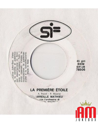 Une Simple Lettre [Mireille Mathieu] - Vinyl 7", 45 RPM, Jukebox [product.brand] 1 - Shop I'm Jukebox 