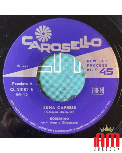 Ammore Mio! Luna Caprese [Robertino Loretti] - Vinyl 7", 45 RPM [product.brand] 1 - Shop I'm Jukebox 