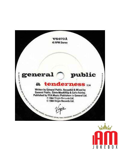 Tenderness [General Public] – Vinyl 7", Single, 45 RPM [product.brand] 1 - Shop I'm Jukebox 