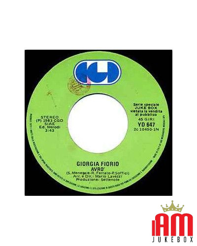 Radiostelle Avrò [Heather Parisi,...] - Vinyl 7", 45 RPM, Jukebox, Stereo [product.brand] 1 - Shop I'm Jukebox 