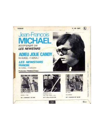 Adieu Jolie Candy Francine [Jean-François Michael,...] – Vinyl 7", 45 RPM [product.brand] 1 - Shop I'm Jukebox 