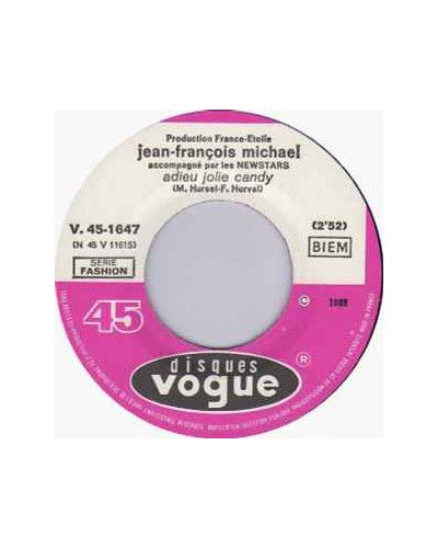 Adieu Jolie Candy Francine [Jean-François Michael,...] – Vinyl 7", 45 RPM [product.brand] 1 - Shop I'm Jukebox 