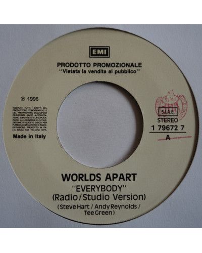 Everybody (Radio Studio Version) You Don't Fool Me (Edit Version) [Worlds Apart,...] - Vinyl 7", 45 RPM, Promo