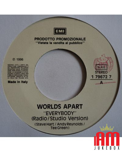 Everybody (Radio Studio Version) You Don't Fool Me (Edit Version) [Worlds Apart,...] - Vinyle 7", 45 RPM, Promo