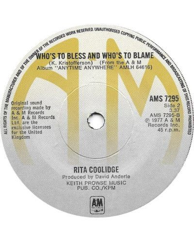 We're All Alone [Rita Coolidge] – Vinyl 7", 45 RPM, Single [product.brand] 1 - Shop I'm Jukebox 