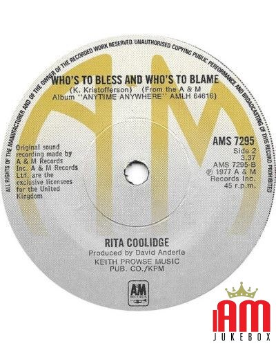 We're All Alone [Rita Coolidge] – Vinyl 7", 45 RPM, Single [product.brand] 1 - Shop I'm Jukebox 