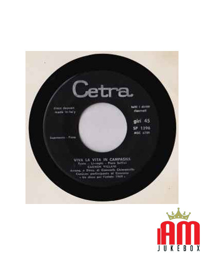 Viva La Vita In Campagna [Carmen Villani] - Vinyl 7", 45 RPM [product.brand] 1 - Shop I'm Jukebox 