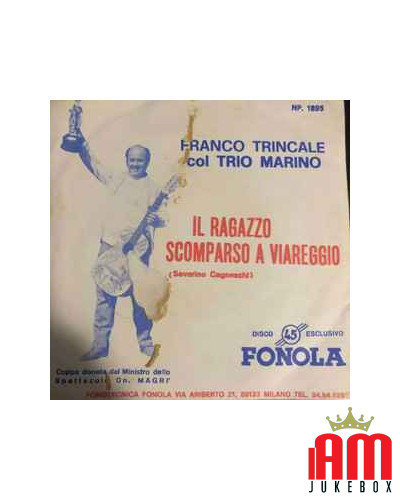 Der verschwundene Junge in Viareggio [Franco Trincale,...] - Vinyl 7, 45 RPM [product.brand] 1 - Shop I'm Jukebox 