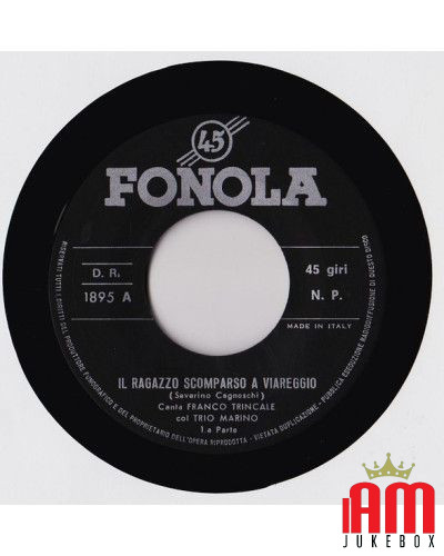 Il Ragazzo Scomparso A Viareggio [Franco Trincale,...] - Vinyl 7", 45 RPM